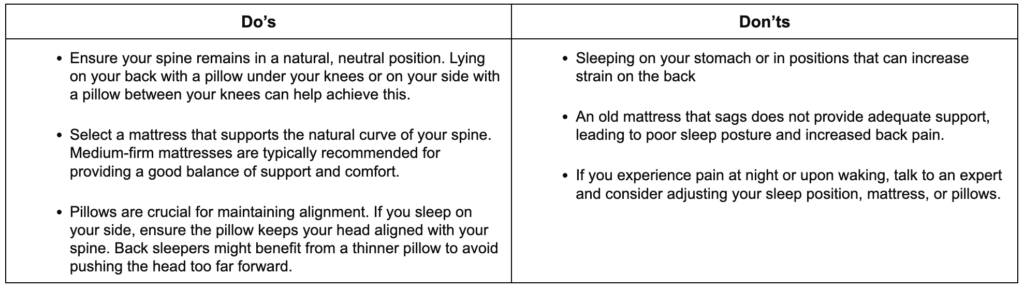 best sleeping position