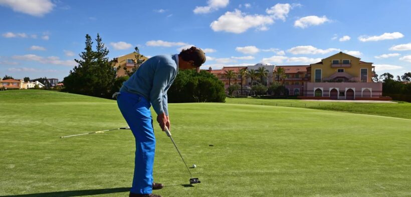 playing golf in lisbon
