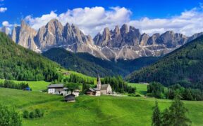 Skiing in italy